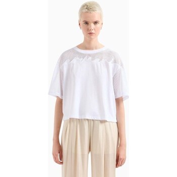 Υφασμάτινα Γυναίκα T-shirts & Μπλούζες EAX 3DYT34 YJ3RZ Άσπρο