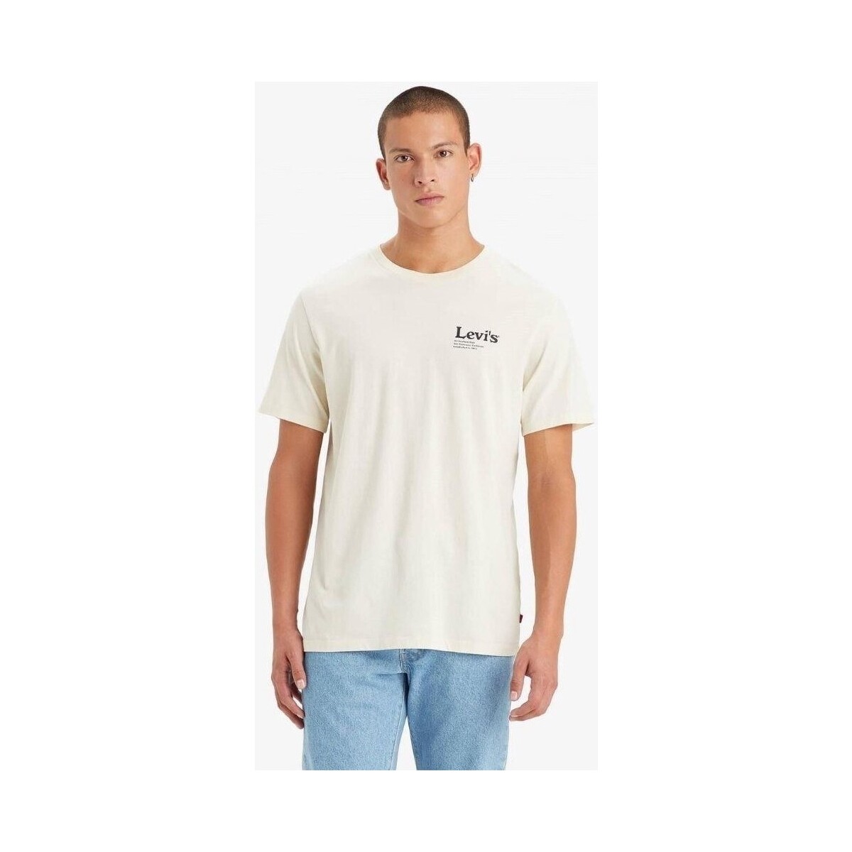 Υφασμάτινα Άνδρας T-shirt με κοντά μανίκια Levi's 22491 1493 GRAPHIC CREWNECK TEE Beige