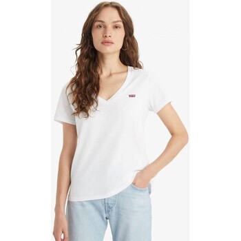 Υφασμάτινα Γυναίκα T-shirts & Μπλούζες Levi's 85341 0002 PERFECT VNECK Άσπρο