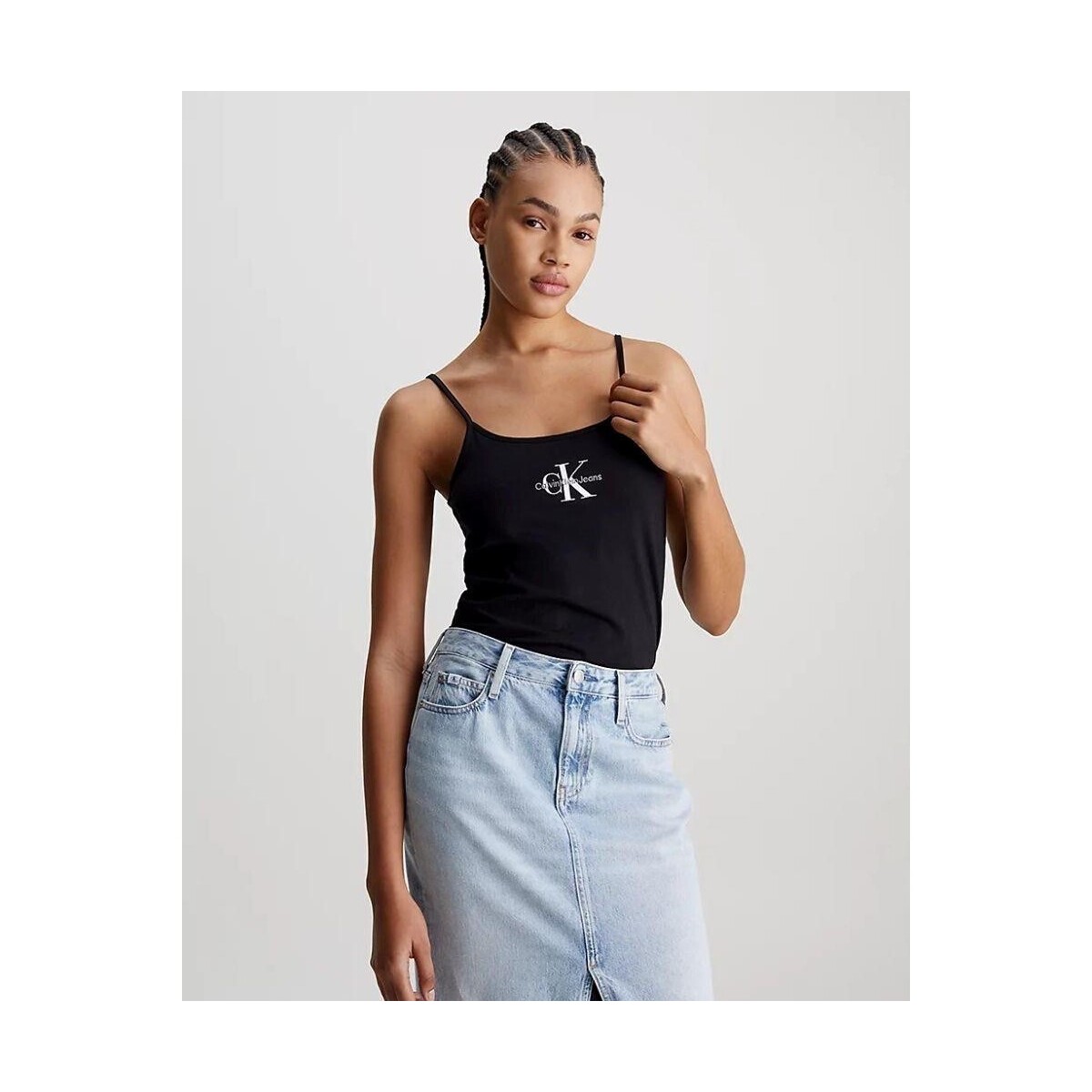 Υφασμάτινα Γυναίκα T-shirts & Μπλούζες Calvin Klein Jeans J20J223105BEH Black
