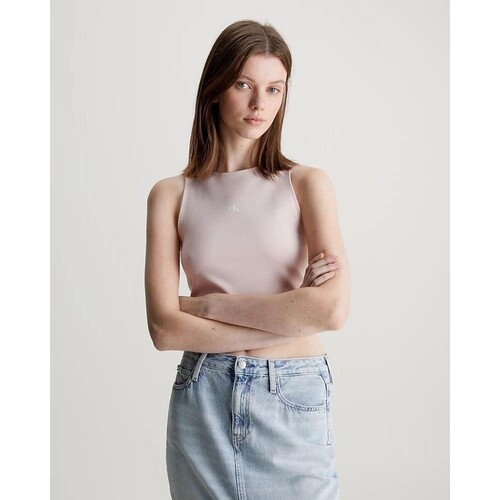 Υφασμάτινα Γυναίκα T-shirts & Μπλούζες Calvin Klein Jeans J20J223107 Ροζ