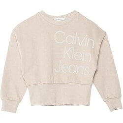 Υφασμάτινα Κορίτσι Φούτερ Calvin Klein Jeans IG0IG02300 Beige