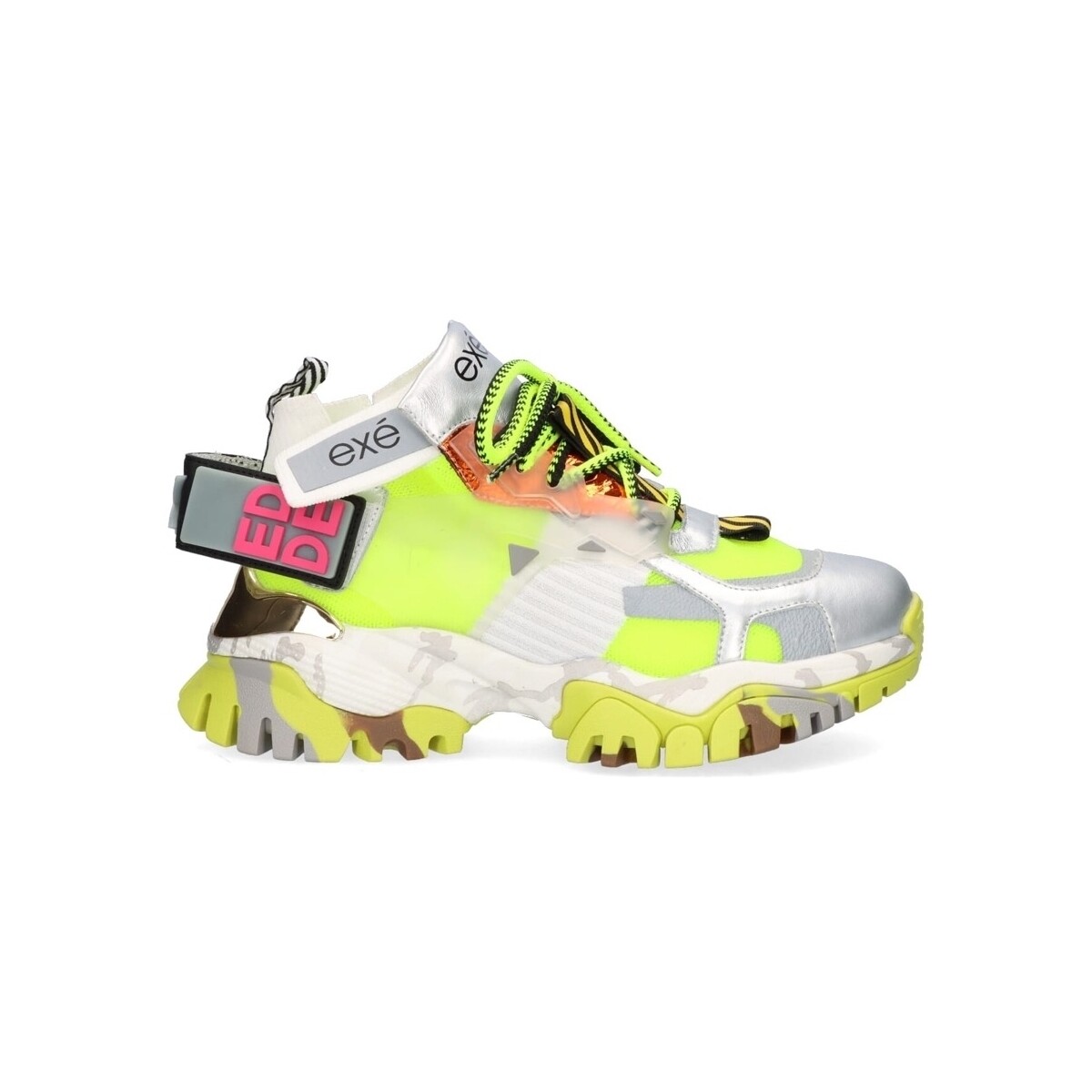 Sneakers Exé Shoes EXÉ Sneakers XY3925-1 - Silver/Grey/Lime