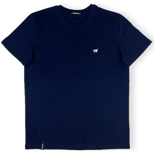 Υφασμάτινα Άνδρας T-shirts & Μπλούζες Organic Monkey T-Shirt Paper Plane - Navy Μπλέ