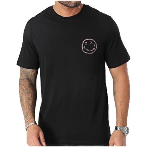 Υφασμάτινα Άνδρας T-shirt με κοντά μανίκια Jack & Jones  Black