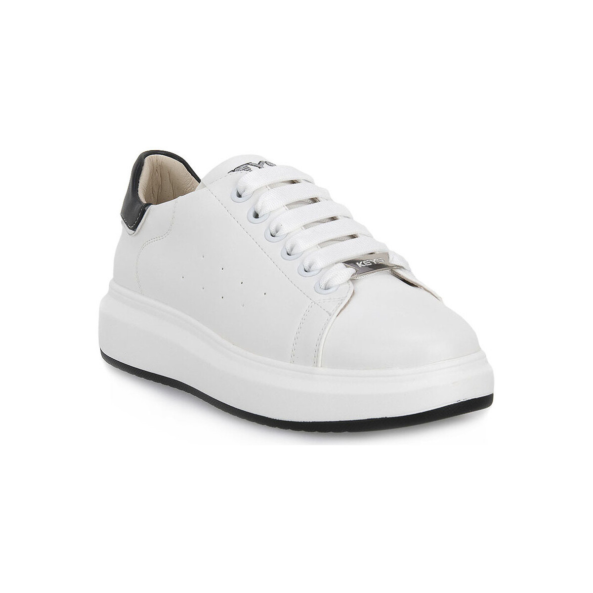 Παπούτσια Γυναίκα Sneakers Keys WHITE BLK Άσπρο
