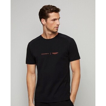 Υφασμάτινα Άνδρας T-shirt με κοντά μανίκια Hackett HM500781 Black