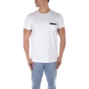Υφασμάτινα Άνδρας T-shirt με κοντά μανίκια Fay NPMB3481280UCXB Άσπρο