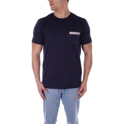 Υφασμάτινα Άνδρας T-shirt με κοντά μανίκια Fay NPMB3481280UCXU Μπλέ