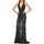 Υφασμάτινα Γυναίκα Κοντά Φορέματα Impero Couture EN007 Black