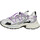 Παπούτσια Γυναίκα Sneakers 0-105 Spider Cuir Toile Femme Metal Grey