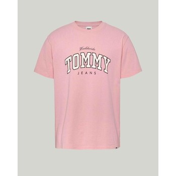 Υφασμάτινα Άνδρας T-shirt με κοντά μανίκια Tommy Hilfiger DM0DM18287 Ροζ