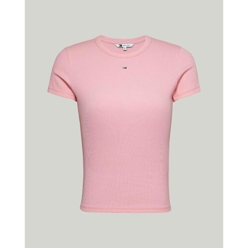 Υφασμάτινα Γυναίκα T-shirts & Μπλούζες Tommy Hilfiger DW0DW17383THA Ροζ