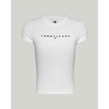 Υφασμάτινα Γυναίκα T-shirts & Μπλούζες Tommy Hilfiger DW0DW17361YBR Άσπρο