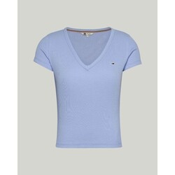 Υφασμάτινα Γυναίκα T-shirts & Μπλούζες Tommy Hilfiger DW0DW17385C3S Μπλέ
