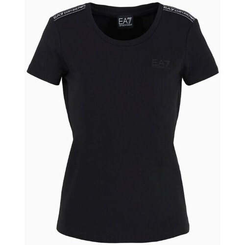 Υφασμάτινα Γυναίκα T-shirts & Μπλούζες Emporio Armani EA7 3DTT44 TJ6SZ Black