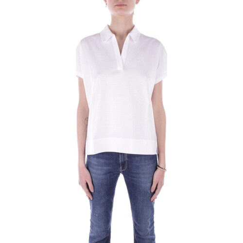 Υφασμάτινα Γυναίκα T-shirt με κοντά μανίκια Fay NPWB248611SVXHB Άσπρο