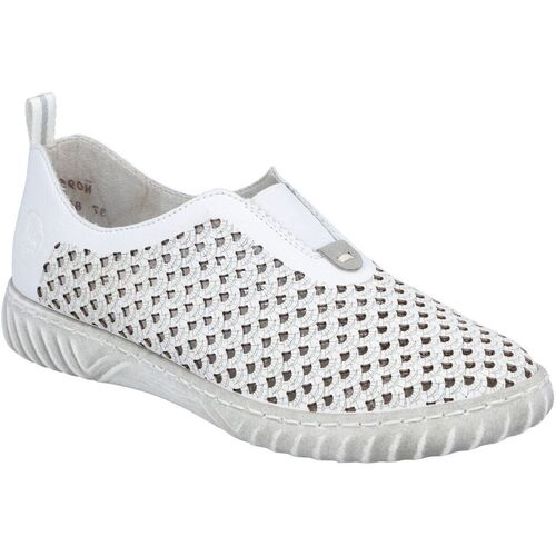 Παπούτσια Γυναίκα Μοκασσίνια Rieker N0965 Άσπρο