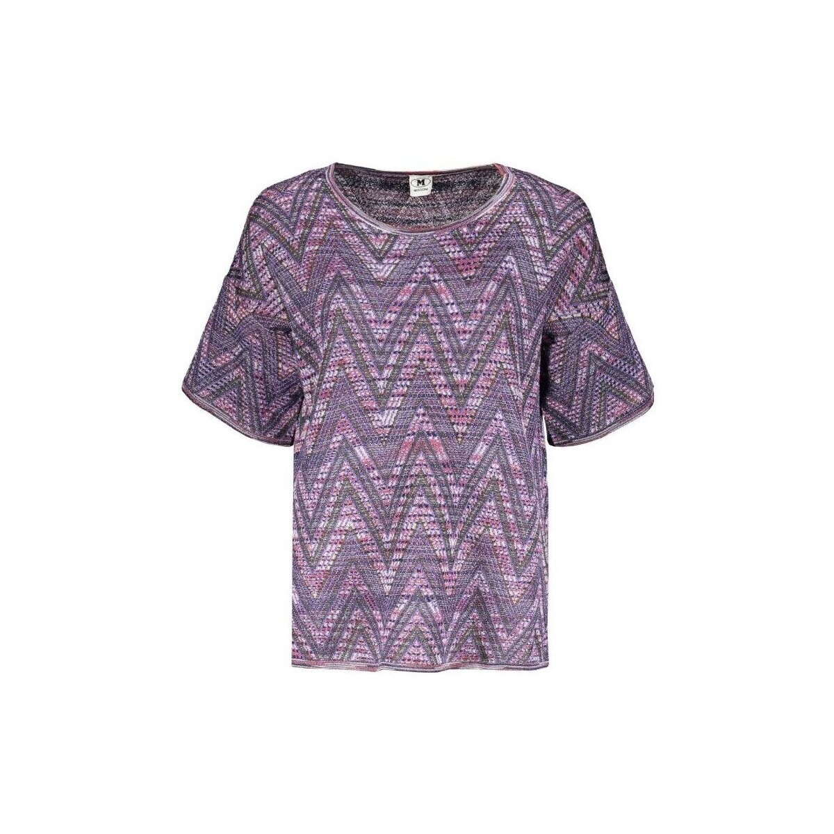 Υφασμάτινα Γυναίκα T-shirt με κοντά μανίκια Missoni - ds22sl0ubk029c Violet