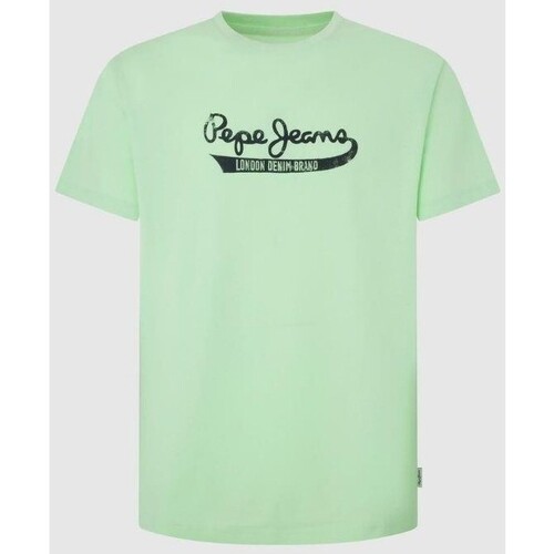 Υφασμάτινα Άνδρας T-shirt με κοντά μανίκια Pepe jeans PM509390 CLAUDE Green