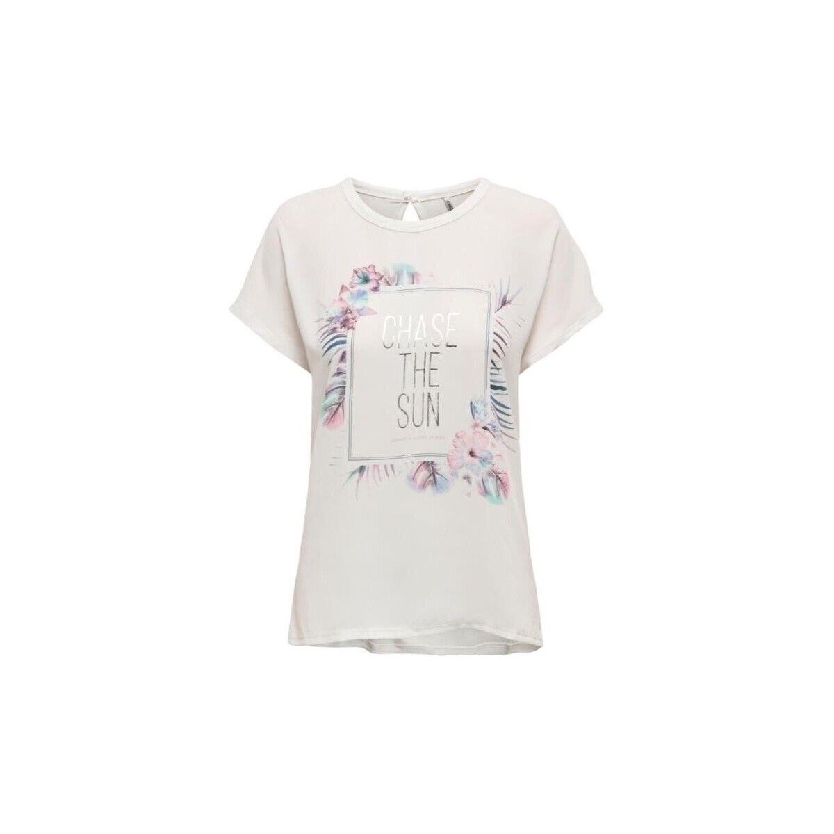 Υφασμάτινα Γυναίκα T-shirts & Μπλούζες Only 15288071 FLORA Άσπρο