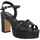 Παπούτσια Γυναίκα Σανδάλια / Πέδιλα Lola Cruz 414p Cuir Femme Noir Black