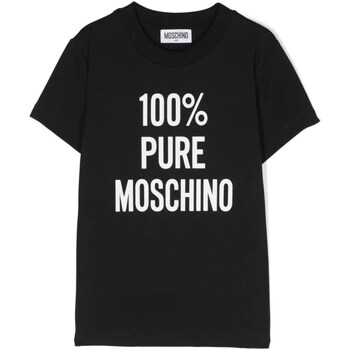 Υφασμάτινα Αγόρι Μπλουζάκια με μακριά μανίκια Moschino HNM04KLAA01 Black
