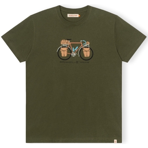 Υφασμάτινα Άνδρας T-shirts & Μπλούζες Revolution T-Shirt Regular 1344 PAC - Army Green