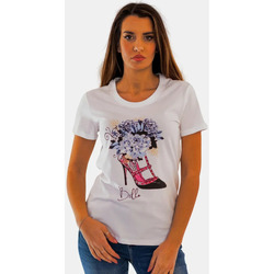 Υφασμάτινα Γυναίκα T-shirts & Μπλούζες Fracomina FR24ST3004J40108 Άχρωμο