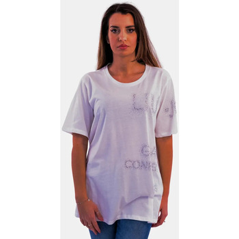 Υφασμάτινα Γυναίκα T-shirts & Μπλούζες Liu Jo TA4138-JS923 Ελεφαντόδοντο