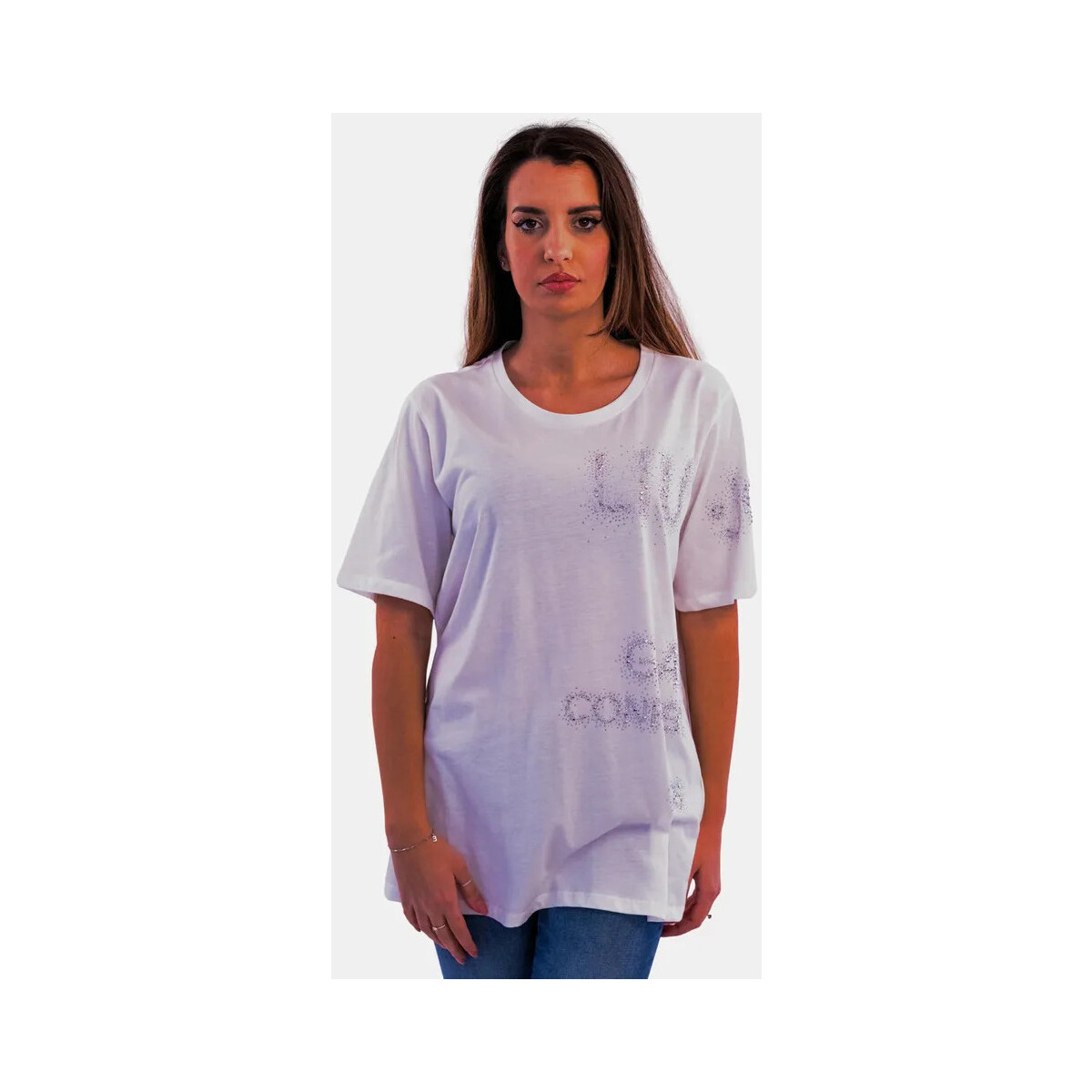 Υφασμάτινα Γυναίκα T-shirts & Μπλούζες Liu Jo TA4138-JS923 Μαύρο
