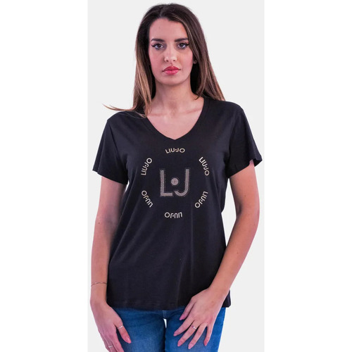 Υφασμάτινα Γυναίκα T-shirts & Μπλούζες Liu Jo TA4137-J6040 Σκούρο μπλε
