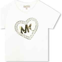 Υφασμάτινα Κορίτσι T-shirt με κοντά μανίκια MICHAEL Michael Kors R30006 Άσπρο