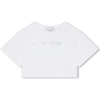 Υφασμάτινα Κορίτσι T-shirt με κοντά μανίκια Marc Jacobs W60168 Άσπρο