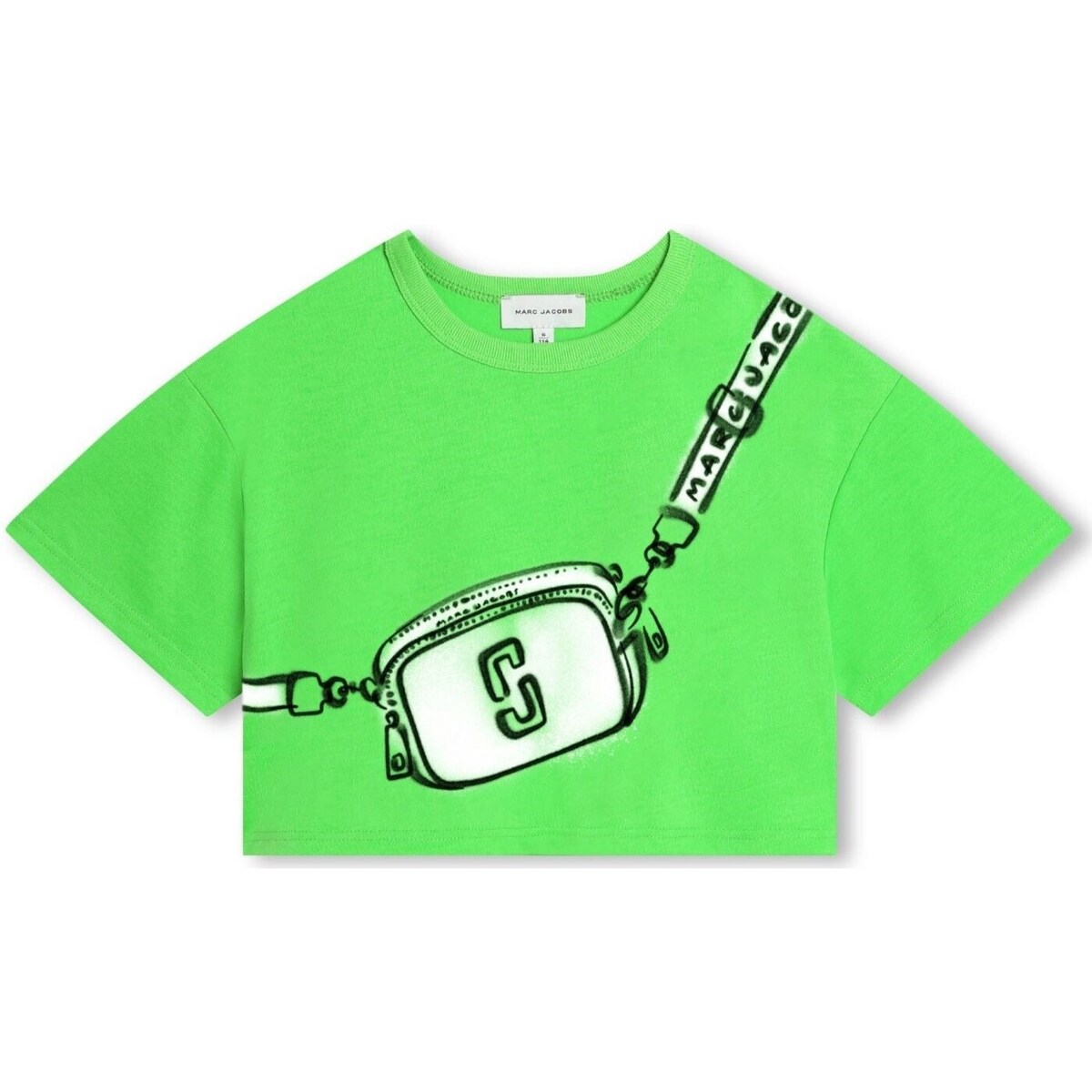 Υφασμάτινα Κορίτσι T-shirt με κοντά μανίκια Marc Jacobs W60210 Green