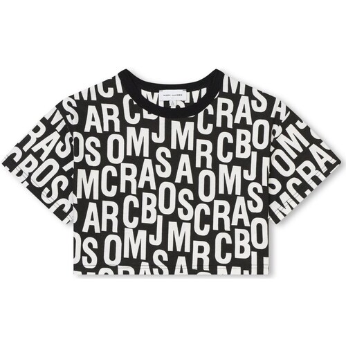 Υφασμάτινα Κορίτσι T-shirt με κοντά μανίκια Marc Jacobs W60169 Black