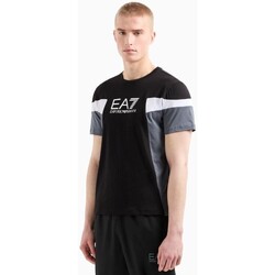 Υφασμάτινα Άνδρας T-shirt με κοντά μανίκια Emporio Armani EA7 3DPT10 PJ02Z Black