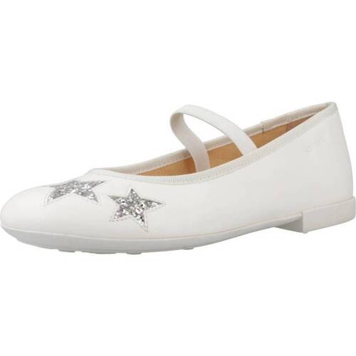 Παπούτσια Κορίτσι Derby & Richelieu Geox JR PLIE' Άσπρο