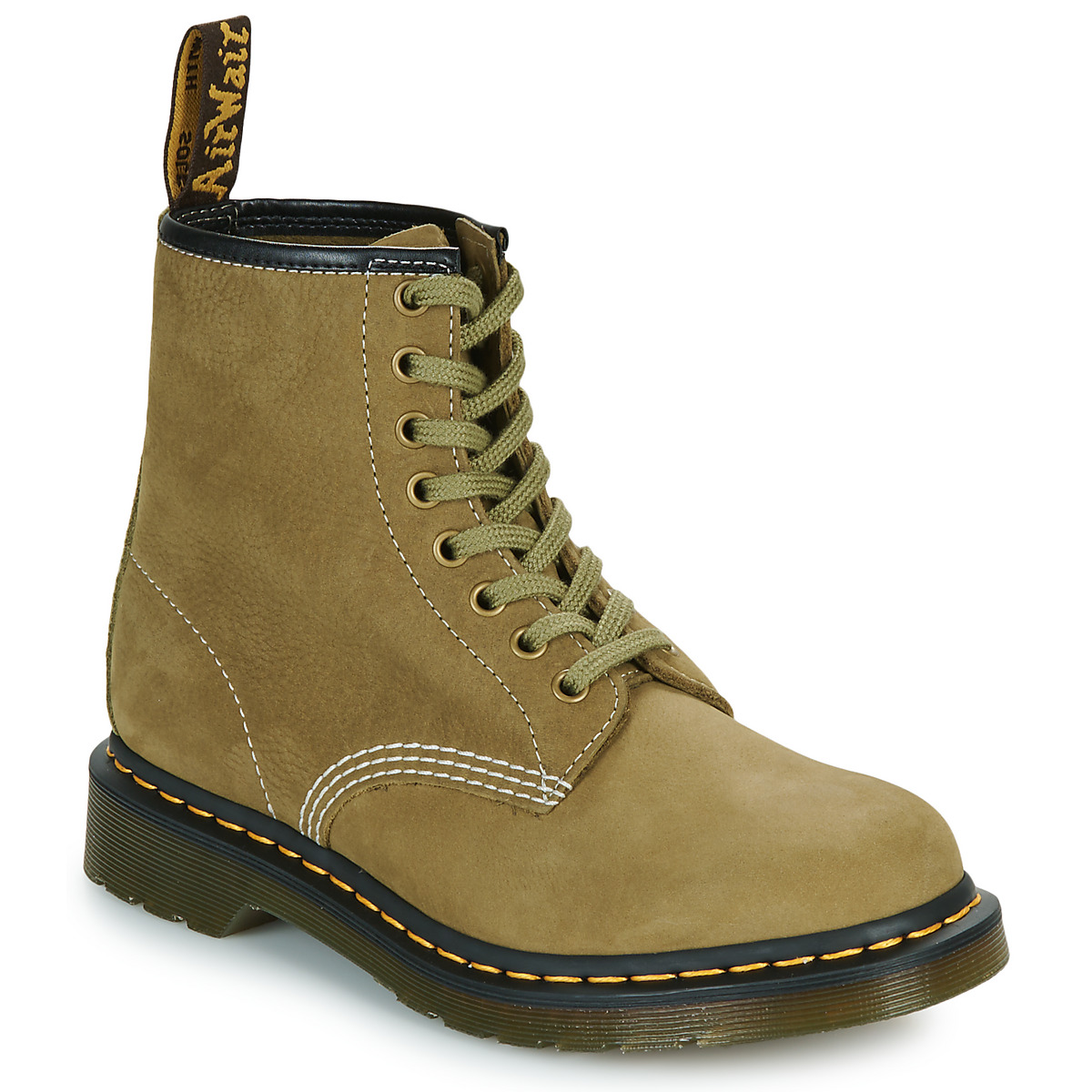 Dr. Martens  Μπότες Dr. Martens 1460 Muted Olive Tumbled Nubuck+E.H.Suede