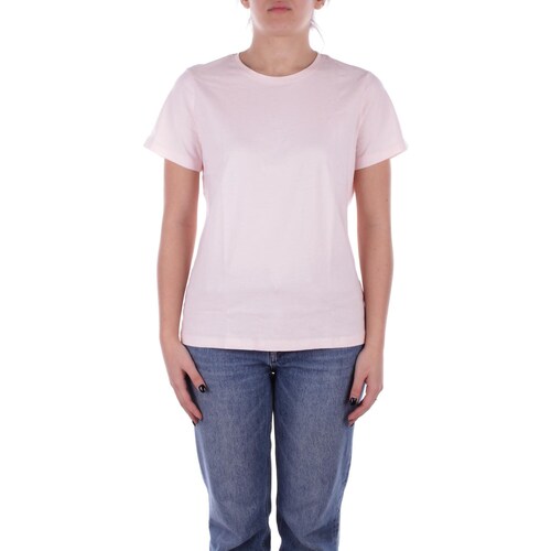 Υφασμάτινα Γυναίκα T-shirt με κοντά μανίκια Ralph Lauren 200931911 Ροζ