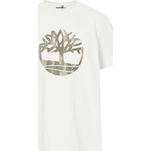 Υφασμάτινα Άνδρας T-shirt με κοντά μανίκια Timberland 227626 Άσπρο