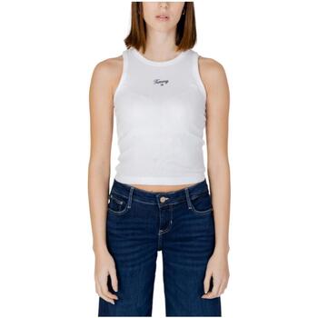 Υφασμάτινα Γυναίκα T-shirt με κοντά μανίκια Tommy Hilfiger  Άσπρο