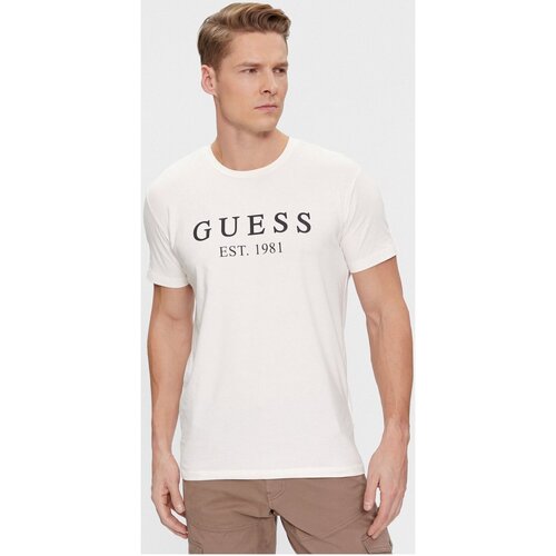 Υφασμάτινα Άνδρας T-shirt με κοντά μανίκια Guess U4RI22 K6YW0 Άσπρο