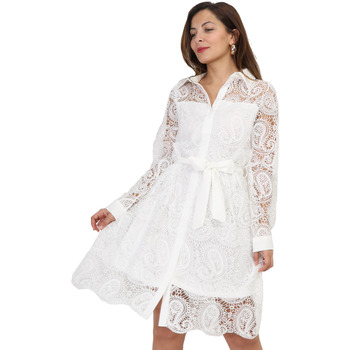 Υφασμάτινα Γυναίκα Φορέματα La Modeuse 69822_P162441 Άσπρο