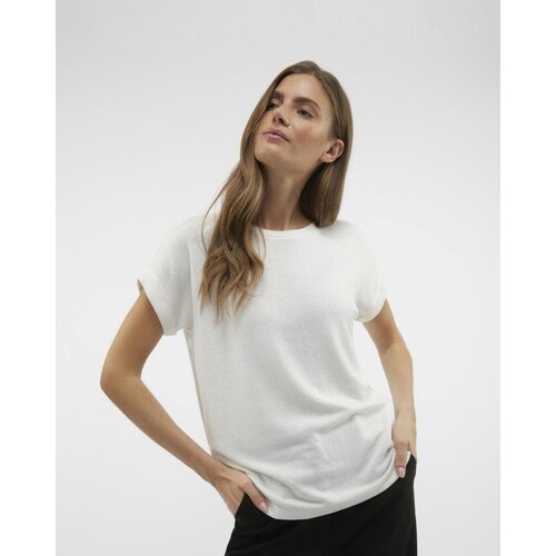 Υφασμάτινα Γυναίκα T-shirts & Μπλούζες Vero Moda 10291353 BRIANNA Άσπρο