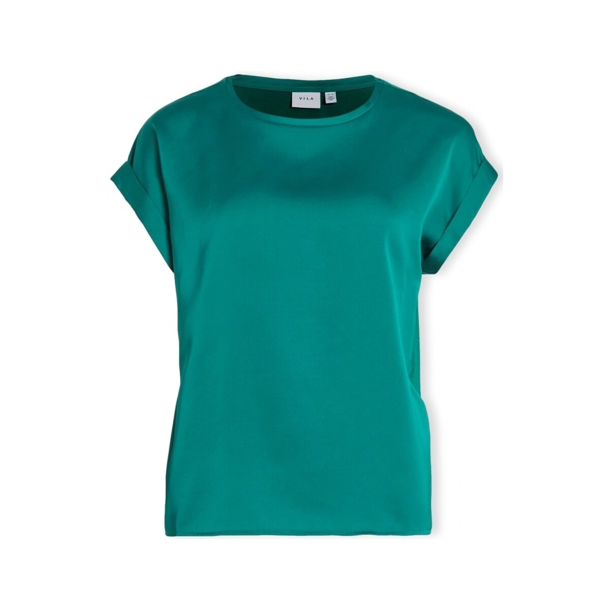 Υφασμάτινα Γυναίκα Μπλούζες Vila Noos Top Ellette - Ultramarine Green Green