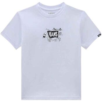 Υφασμάτινα Αγόρι T-shirt με κοντά μανίκια Vans  Άσπρο