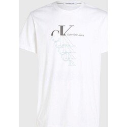 Υφασμάτινα Άνδρας T-shirt με κοντά μανίκια Calvin Klein Jeans J30J325352 Άσπρο