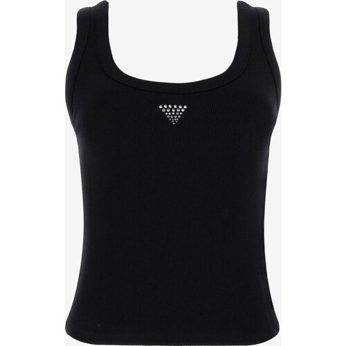 Υφασμάτινα Γυναίκα Αμάνικα / T-shirts χωρίς μανίκια Guess W3YP68 KA0H1 Black