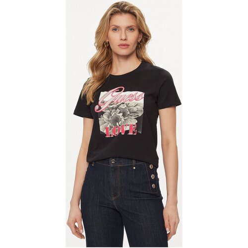 Υφασμάτινα Γυναίκα T-shirts & Μπλούζες Guess W4GI17 I3Z14 Black